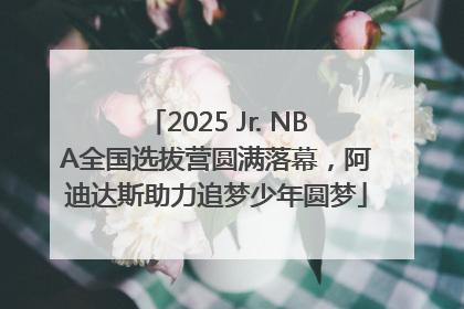 2025 Jr. NBA全国选拔营圆满落幕，阿迪达斯助力追梦少年圆梦
