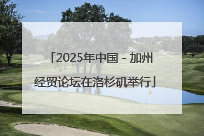 2025年中国－加州经贸论坛在洛杉矶举行