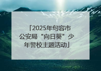 2025年句容市公安局“向日葵”少年警校主题活动