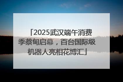 2025武汉端午消费季蔡甸启幕，百台国际级机器人亮相花博汇