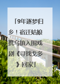 9年逐梦归乡！宿迁姑娘携乌镇入围戏剧《寻找戈多》回家