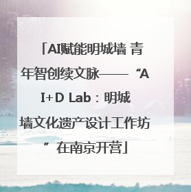 AI赋能明城墙 青年智创续文脉——“AI+D Lab：明城墙文化遗产设计工作坊”在南京开营